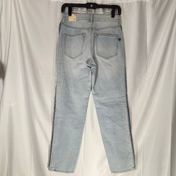 NWT Pilcro Anthropologie Vintage Straight Jeans High Rise Side Stripe 26 - Picture 3 of 6